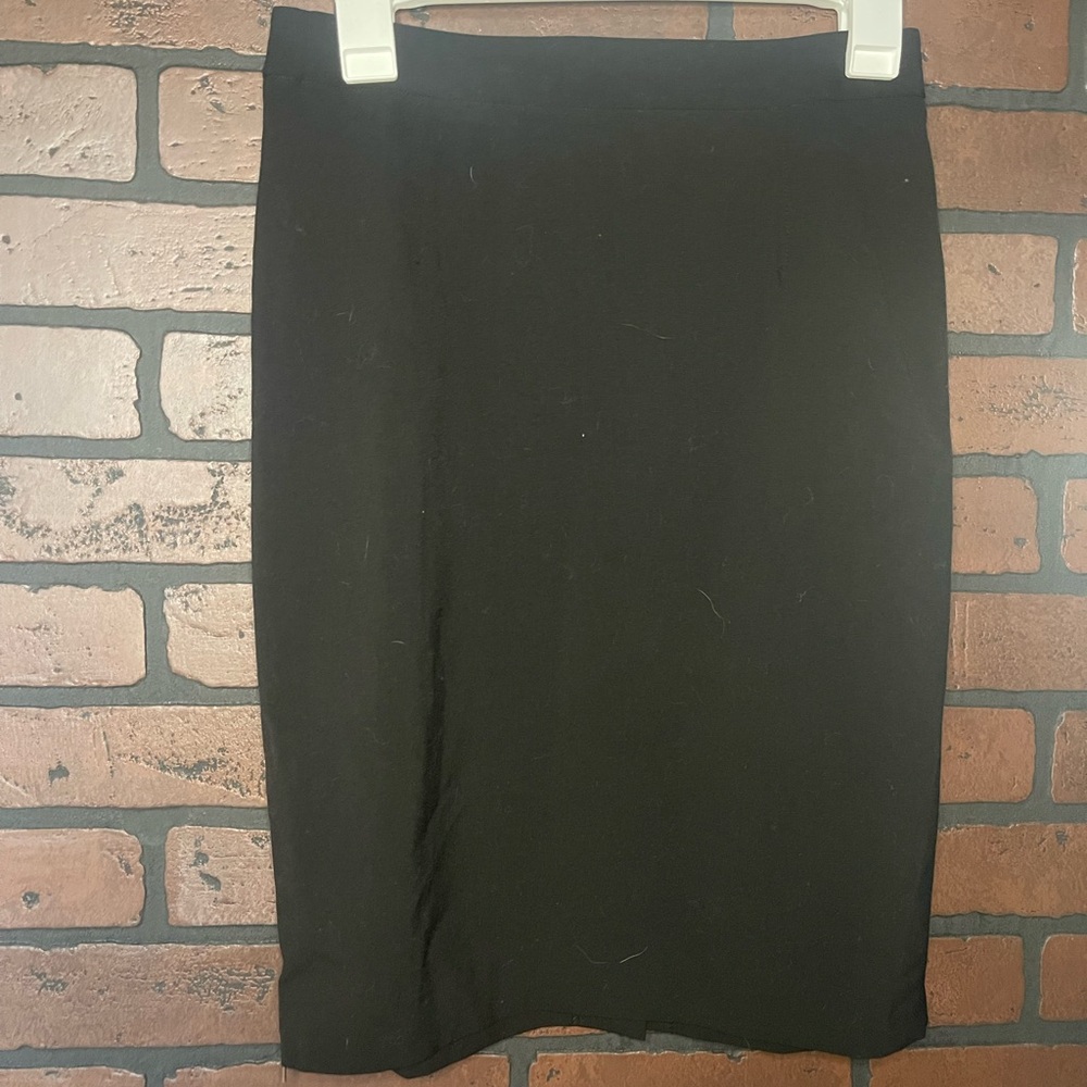 Carmen Marc Valvo Black Pencil Skirt Knee-length Work